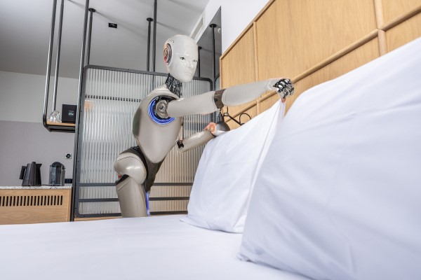 De hotelkamer van 2075: robots maken de bedden op