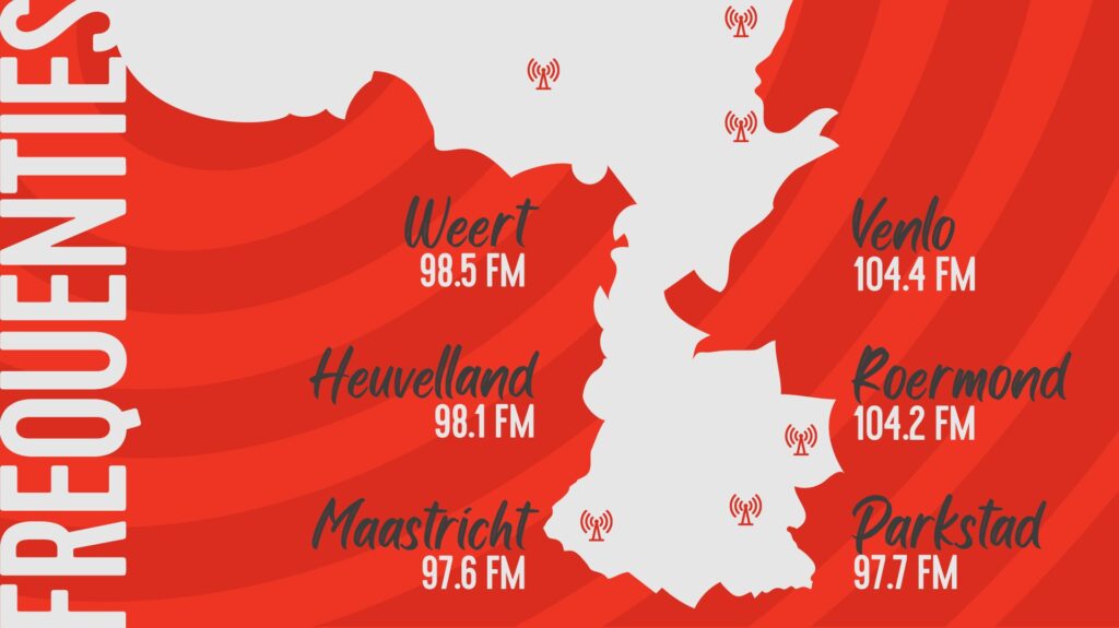 Frequenties Qmusic Limburg per 1 september 2025