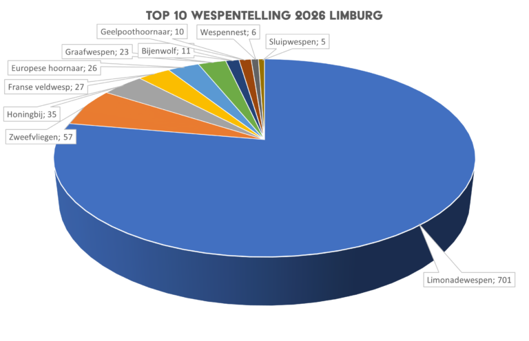Top 10 wespentelling 2026 Limburg